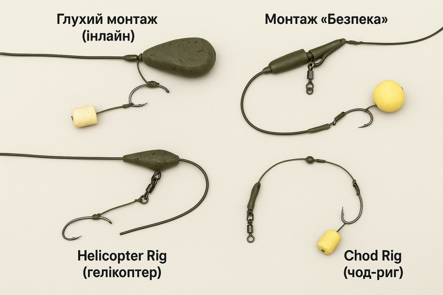 Карпові монтажі: ефективні рішення для успішної риболовлі Карпові монтажі: ефективні рішення для успішної риболовлі Fish Sport
